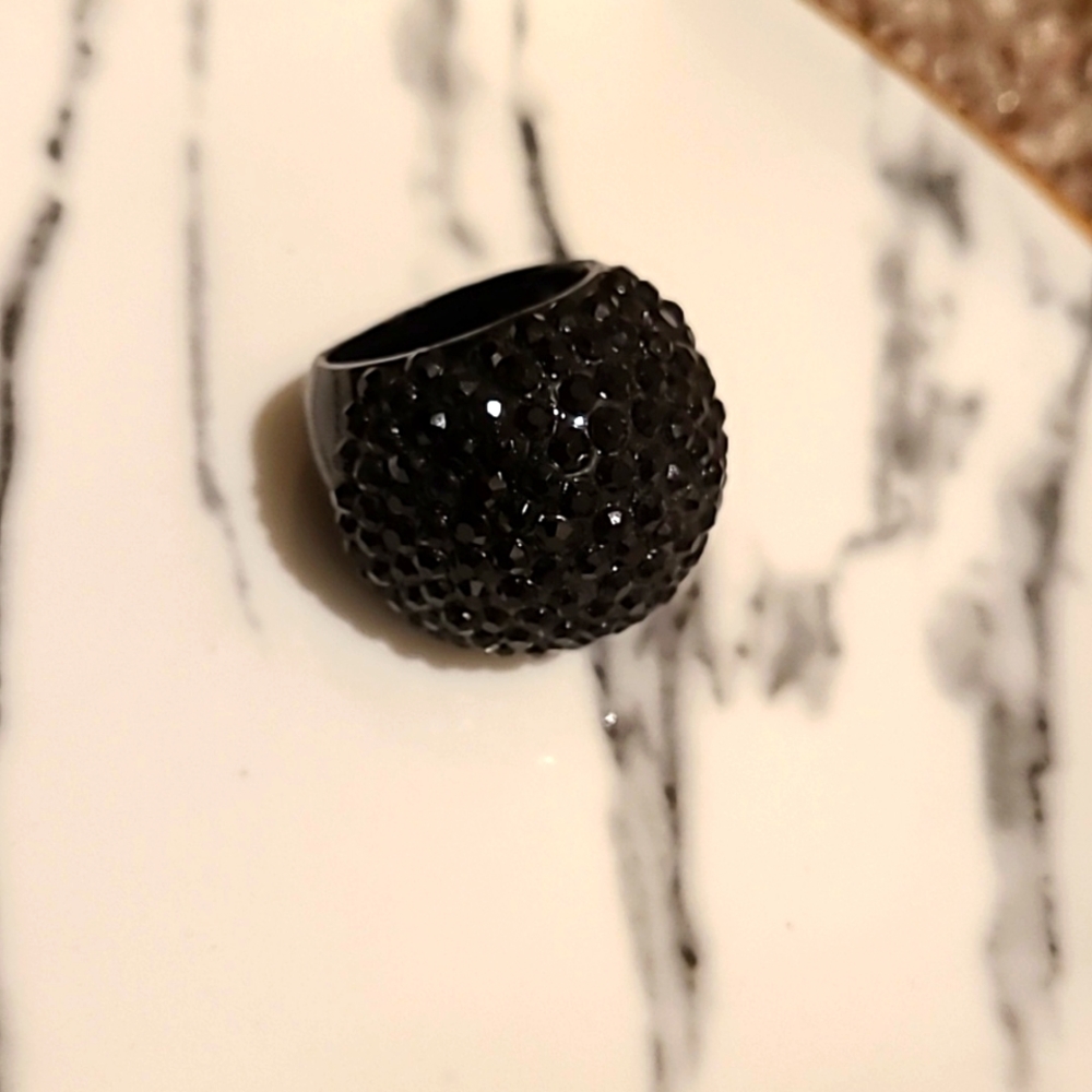 Black statement ring by Express